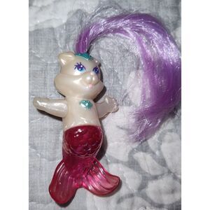 Vintage Littlest Pet Shop 1996 Sparklin Sea Sweeties Mer Puppy 2.5" Toy